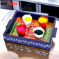 Wooden Hand Painted Holi Tray With Balty