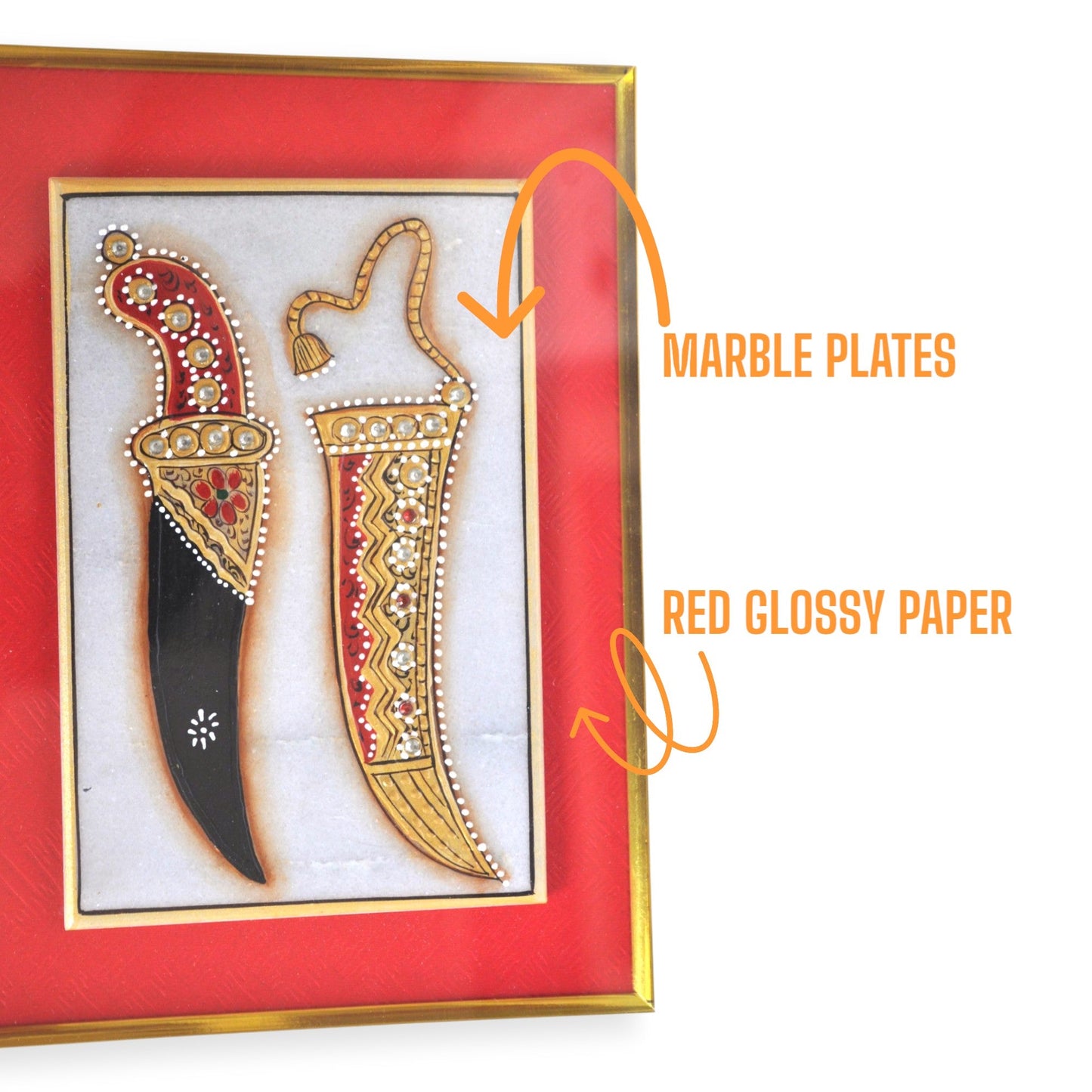 Marble Dagger Painting Wall Hanging