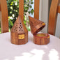 Wooden Dhoop Dani Stand Round Shape Box set of 2 Pc