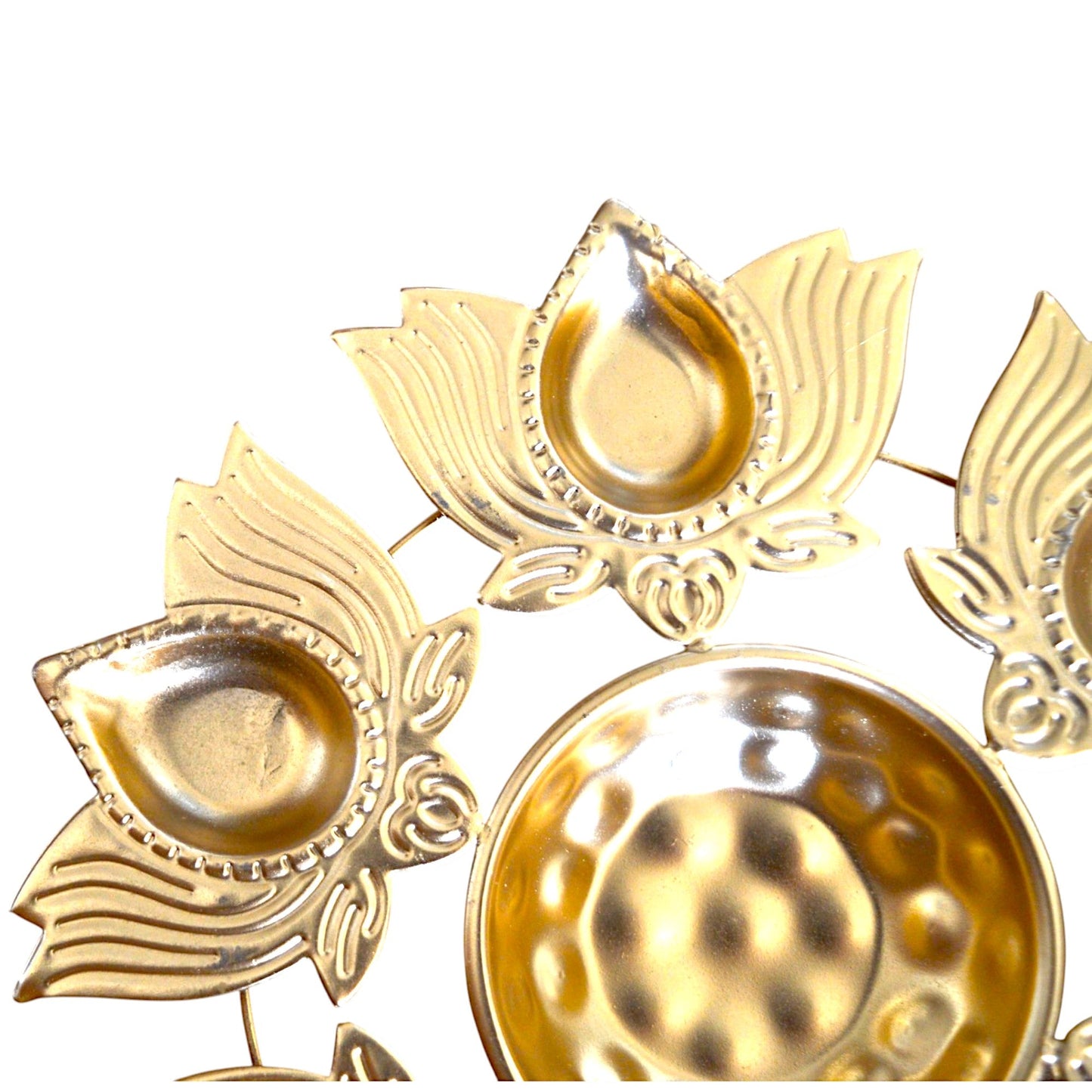 Metal Kamal Diya Urli For Festival Decorative set of 5 pc