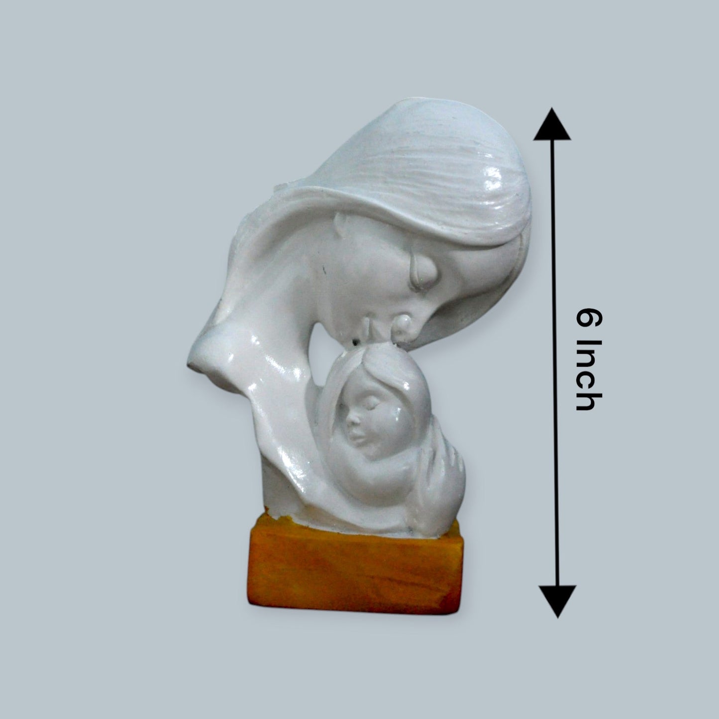 Polyresin Mother Child Statue Showpiece 