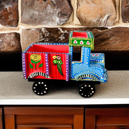 Wooden Hand Painted Truck Decor