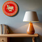 Hand Painted Pichwai Wooden Wall Plate - Divine Cow & Calf