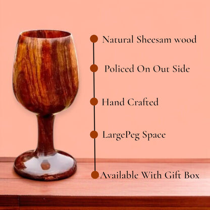 Wooden Beer Glass Set