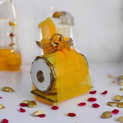 Wishes Dholak Storage Box-Yellow