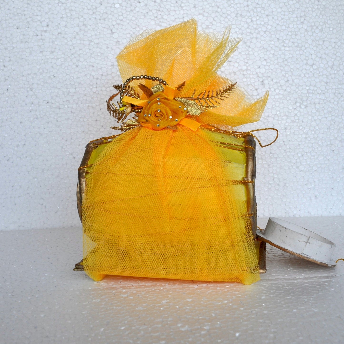 Wishes Dholak Storage Box-Yellow