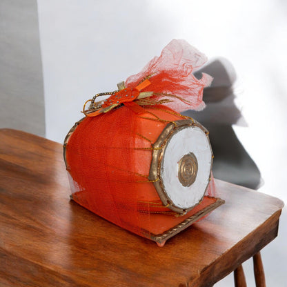 Wishes Dholak Storage Box-Orange