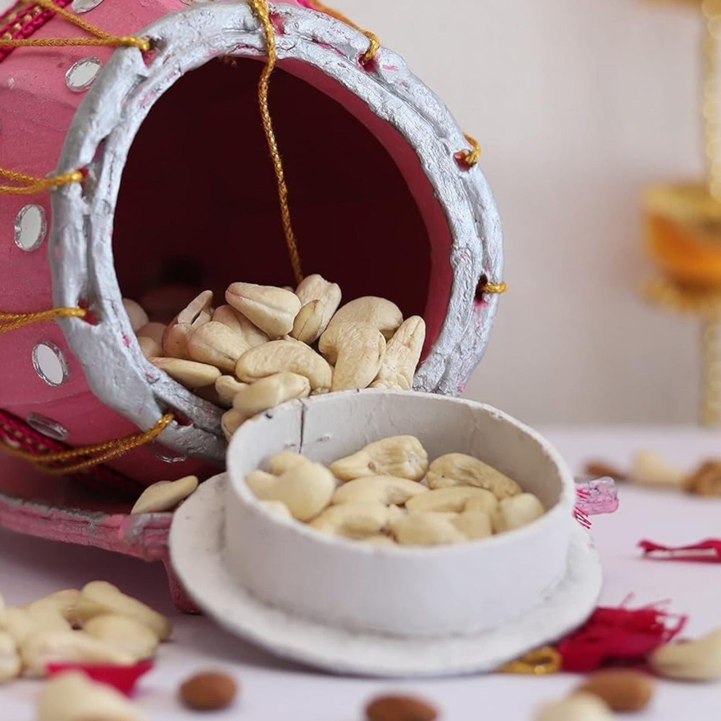 Wishes Dholak Storage Box-Orange