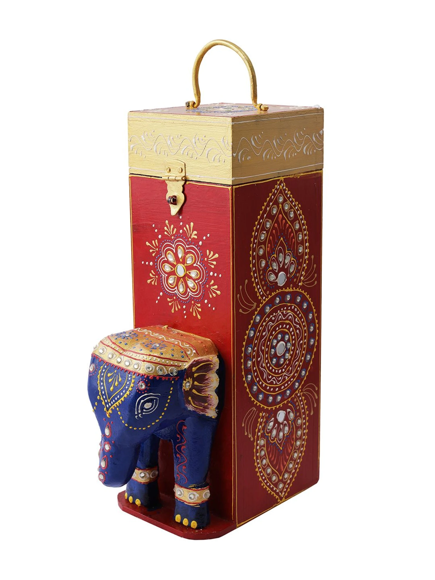 Wooden Single Bottle Wine Holder Box