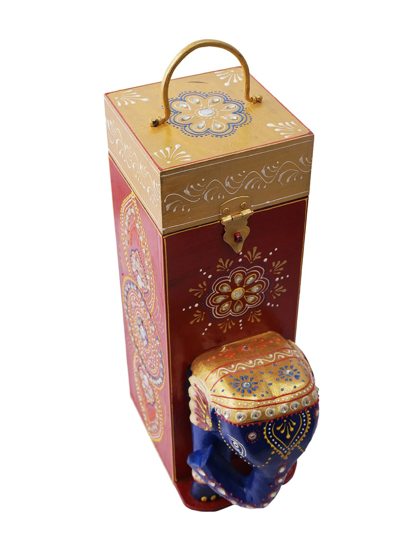 Wooden Single Bottle Wine Holder Box