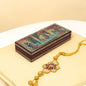 Wooden Jewellery Box With Gemstone Painting 10x4 inch