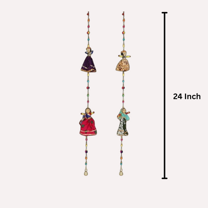 Wooden 2 Puppets Hanging Door Home 1 Pair