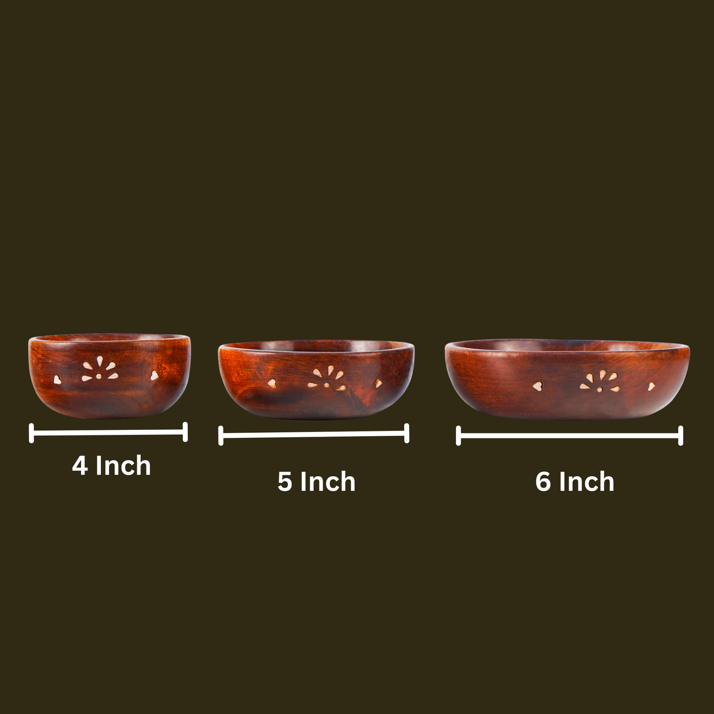 Wooden Bowls For Kitchen Bowl Set of 3