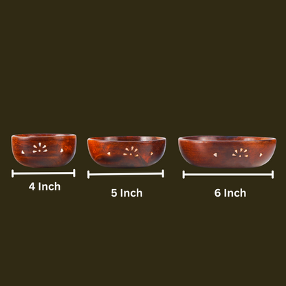 Wooden Bowls For Kitchen Bowl Set of 3