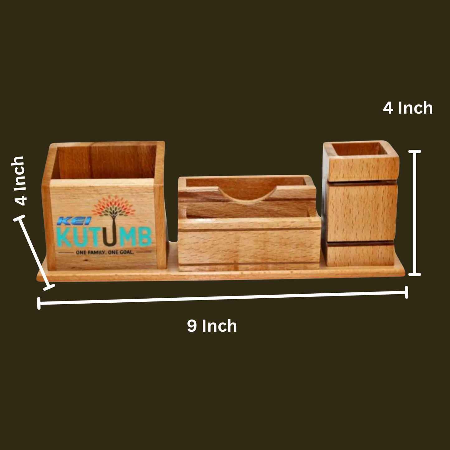 Wooden Desk Pen With Mobile Card Holder Set of 50