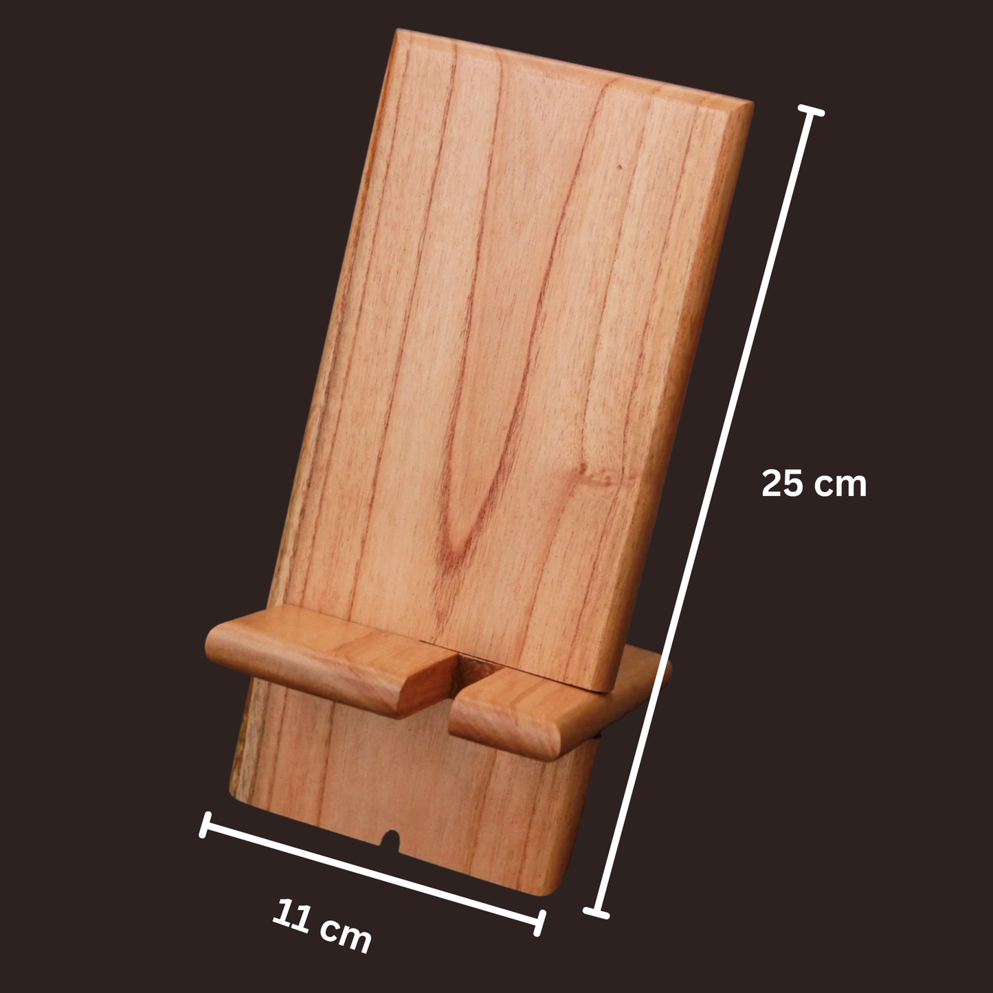 Wooden Mobile Stand With Charging Point