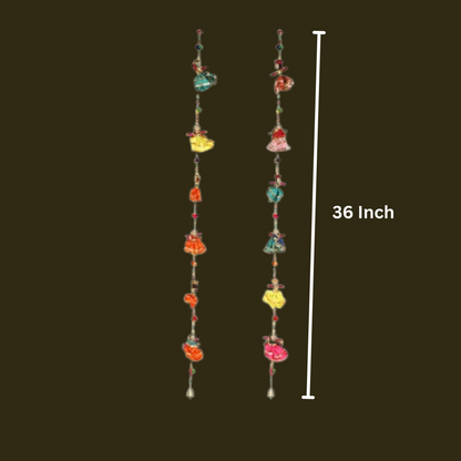 Wooden Puppets Hangings Door Set Of 2 pc