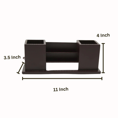 Wooden Table Pen Stand For Office Set of 50