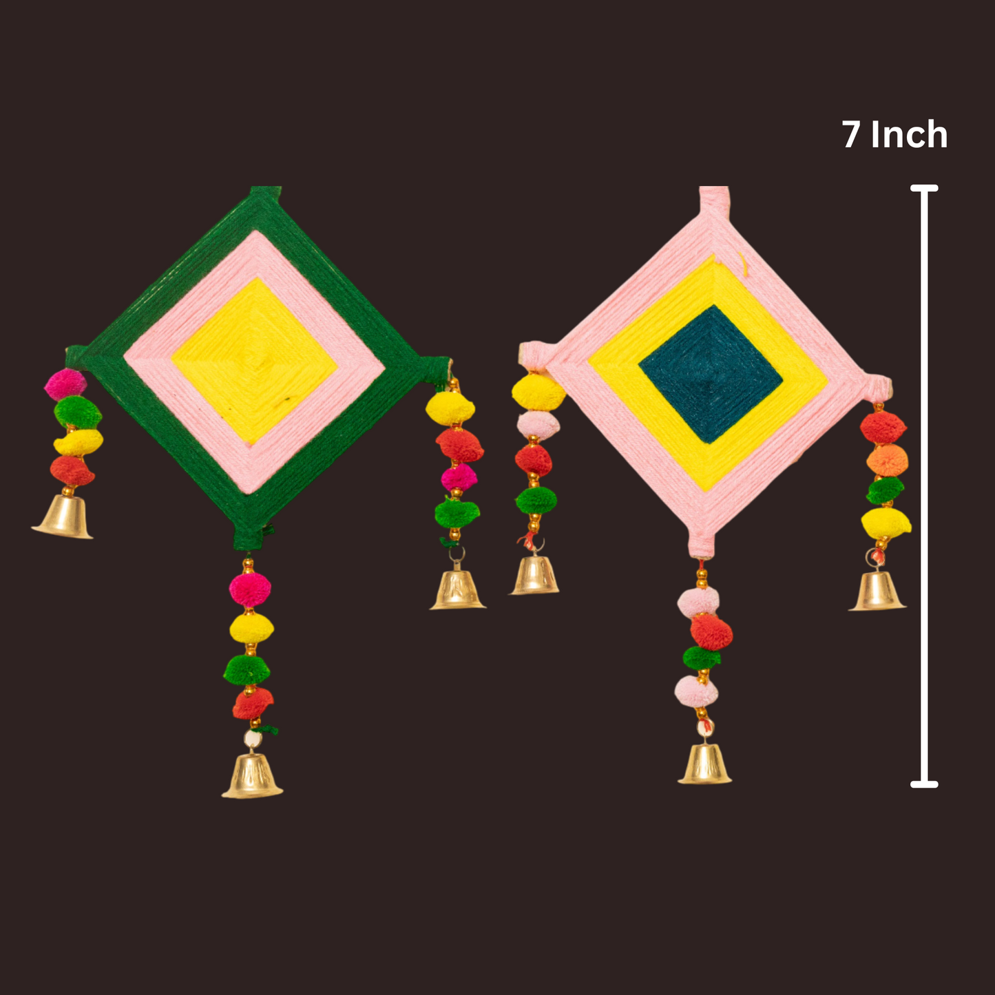 Woolen Kite Wall Pom Poms Hanging