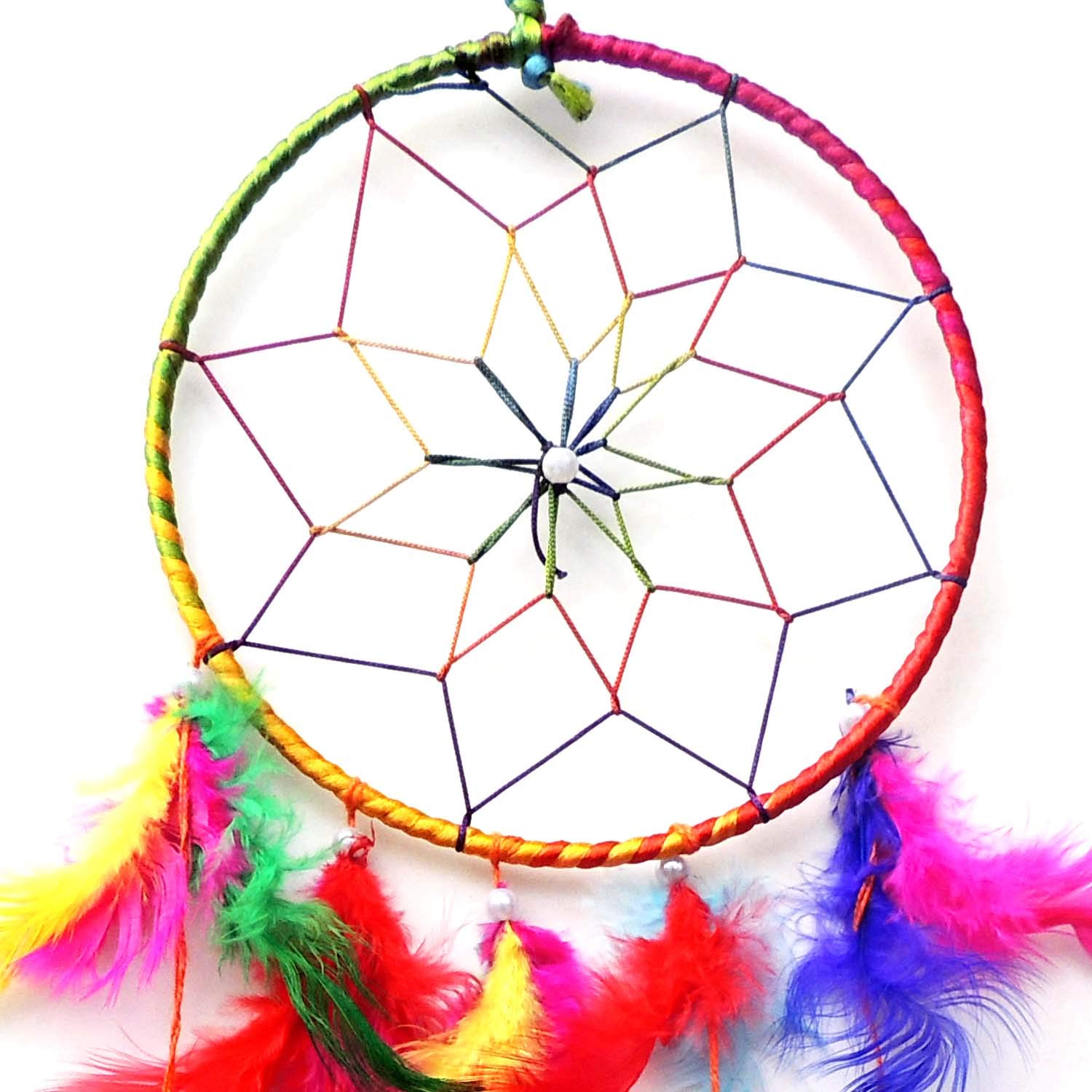 Beautifull Dream Catcher Jhoomer Wall Hanging Multi Color - 8X22 Inch