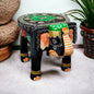 Wooden Elephant Stool Pooja Stool/ Side Table 8 Inch