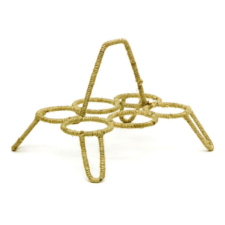 Decorative Hand Painted Flower Tea Glass  Set - Green/Yellow