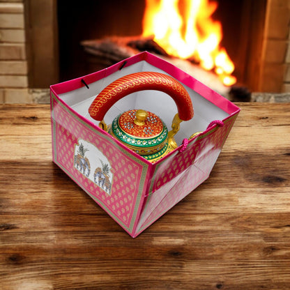 Decorative Aluminum Painted Tea Kettle