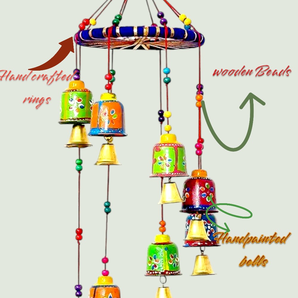 Beautiful Handmade Wind Chime Jhoomar Decor set of 2 pc