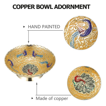 Beautiful Brass Dry Fruit Bowl Bidri Work Decorative set of 2 pc