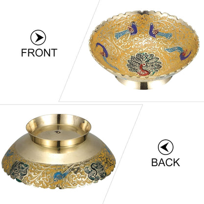 Beautiful Brass Dry Fruit Bowl Bidri Work Decorative set of 2 pc