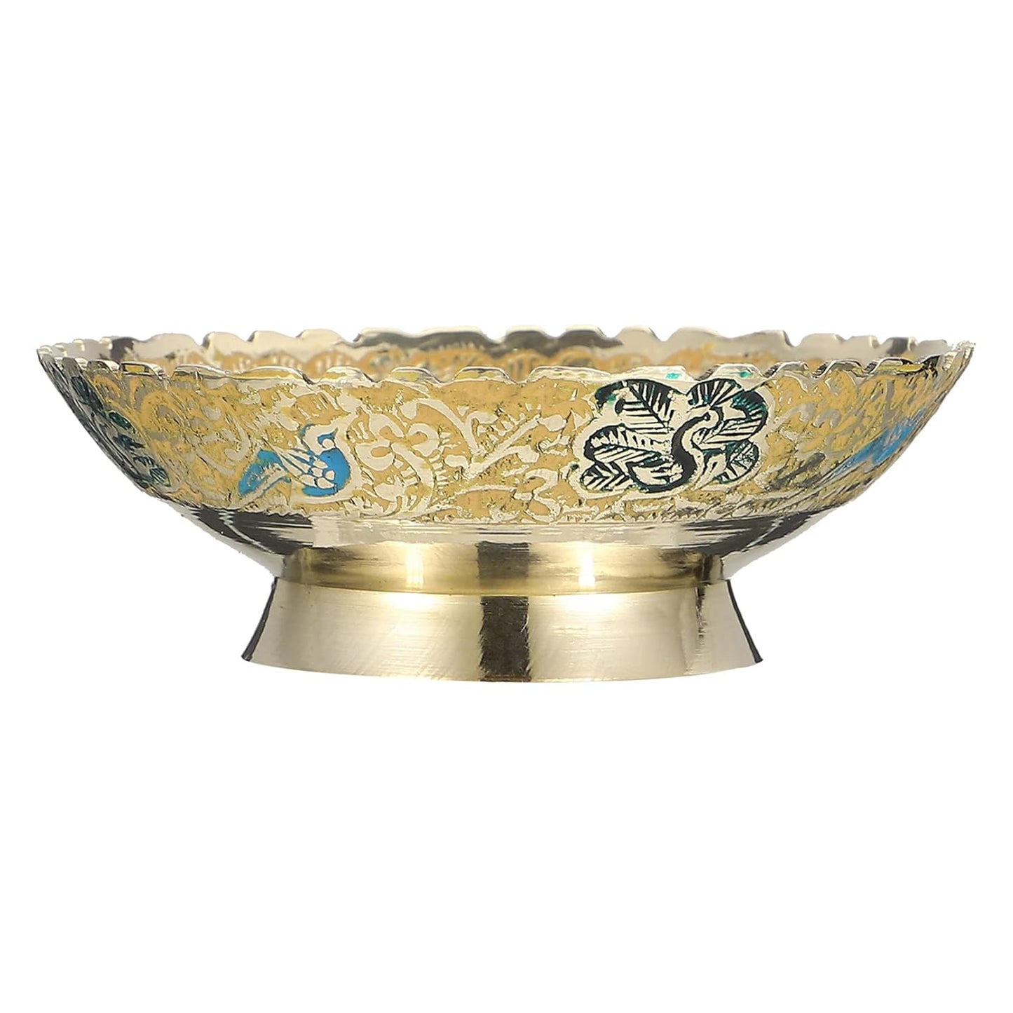 Beautiful Brass Dry Fruit Bowl Bidri Work Decorative set of 2 pc