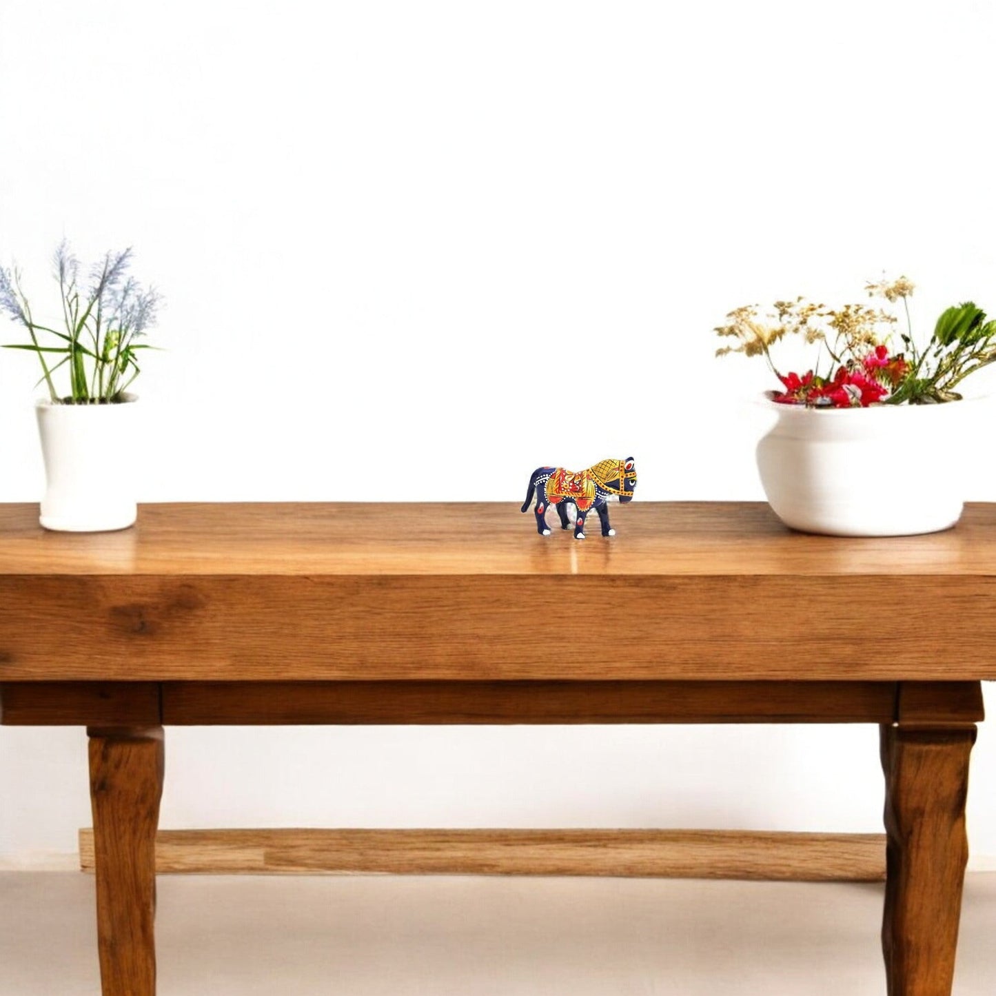 Meenakari Horse Handmade Metal - 1 Pair