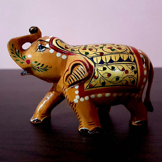 Wooden Elephant 2 inch pair